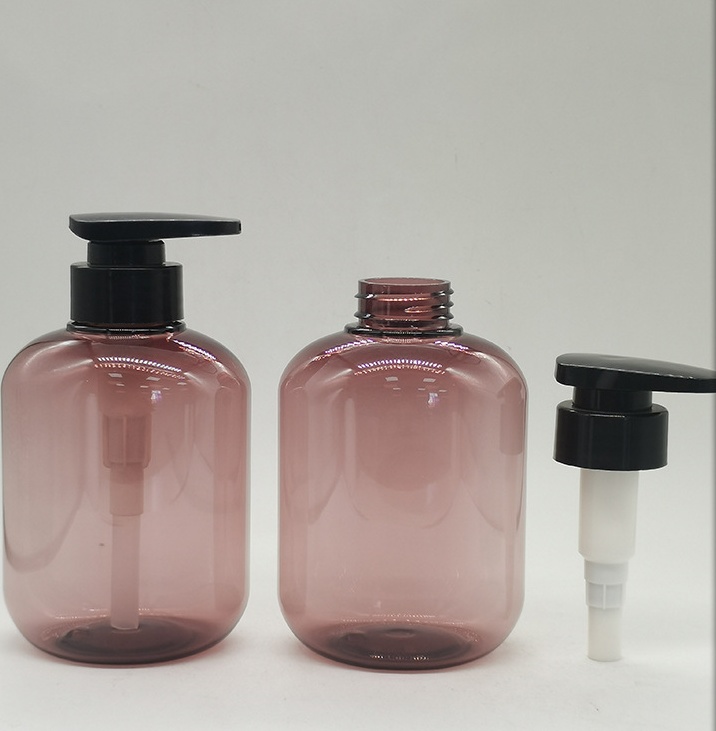 YZEN-BO-86 300ml pink color hotel shampoo bottle 