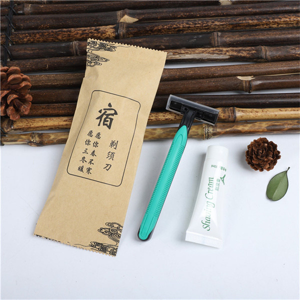 YZEN-DS-45 biodegradable hotel shaving set