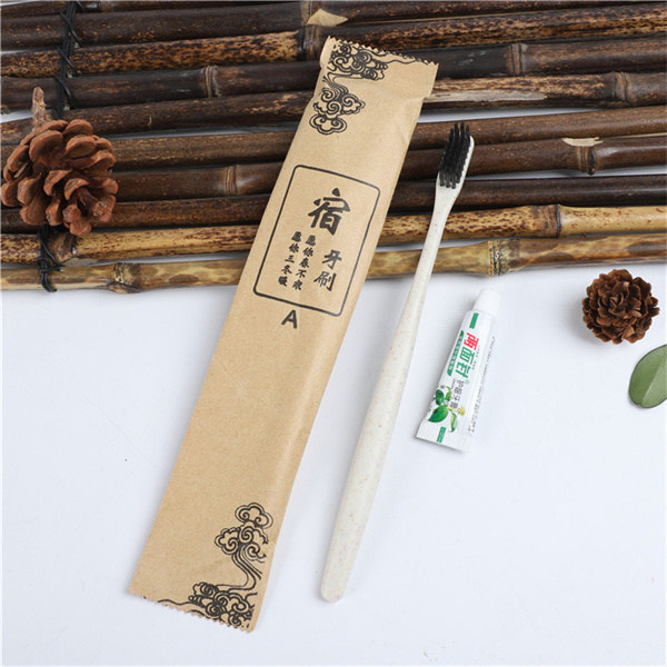 YZEN-OP-062 kraft paper packing hotel dental kit