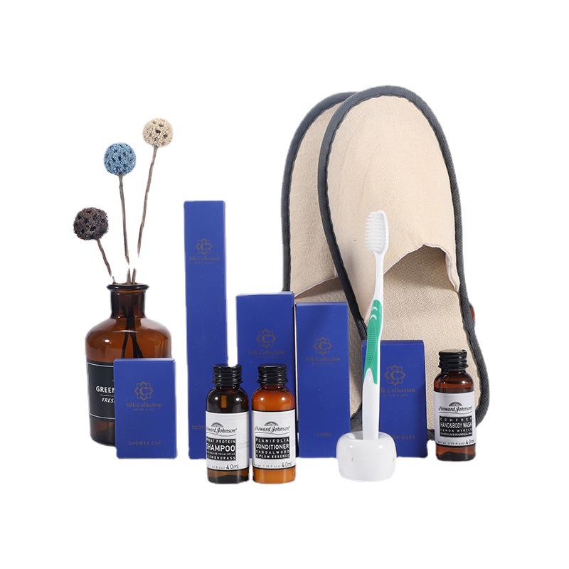 biodegradable 5 star hotel amenities set 