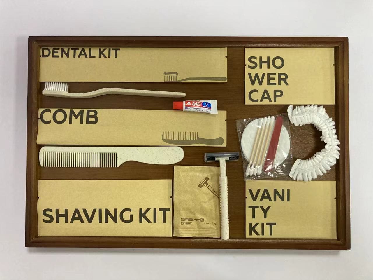 HOTEL AMENITIES IN KRAFT PAPER PACKING